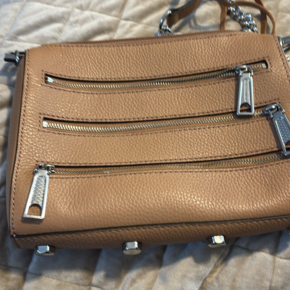 Rebecca MINKOFF 3 zipper small bag with metal and leather strap. - Picture 5 of 7
